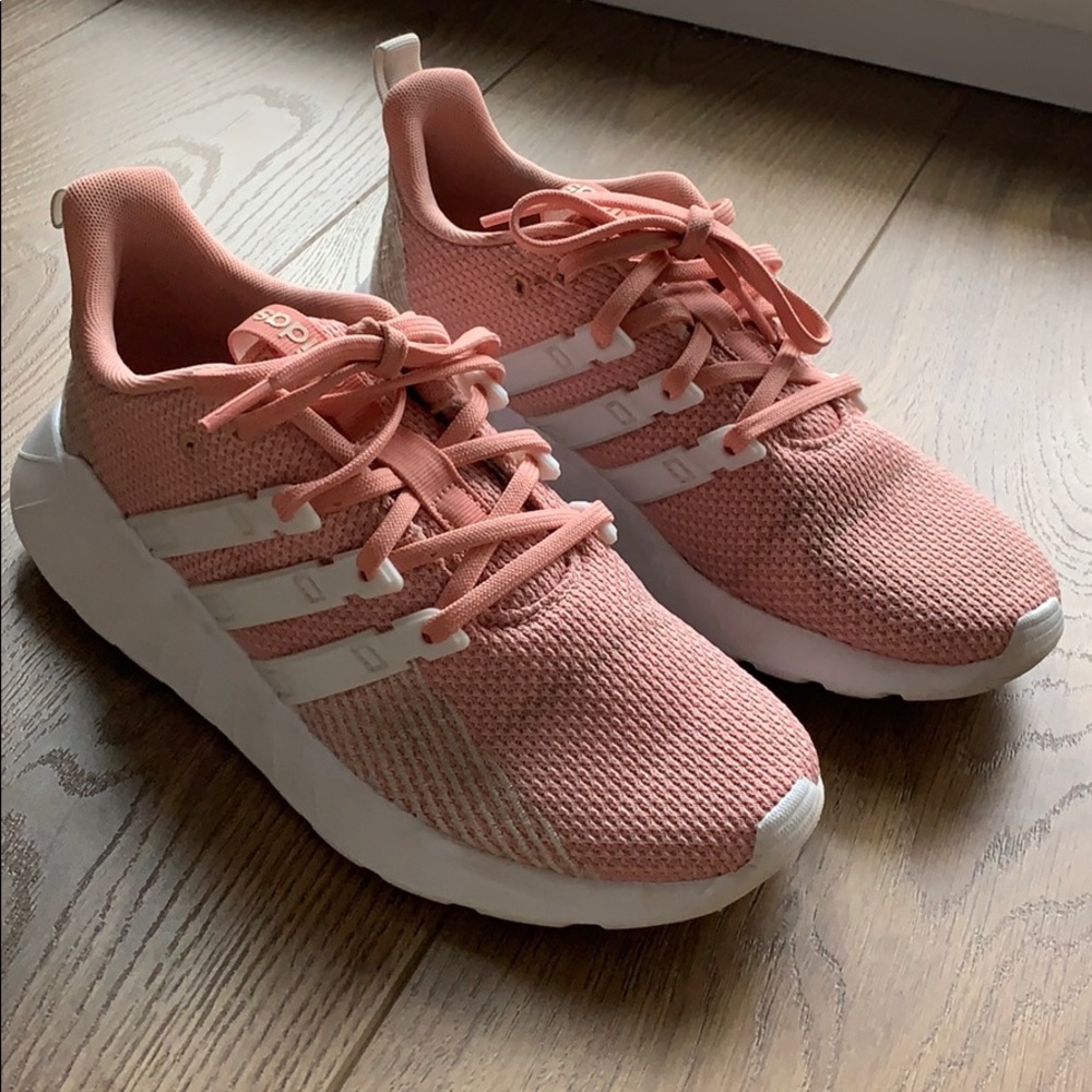 Adidas runners bought from SoftMoc, coral pink